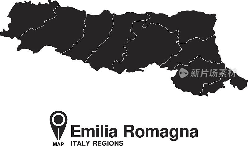 意大利Emilia Romagna地图